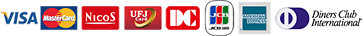 VISA/MASTER/NICOS/UFJJ[h/DCJ[h/JCB/AMEX/Diners